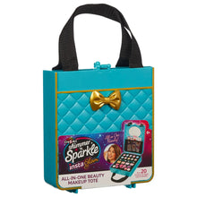 Load image into Gallery viewer, Shimmer N Sparkle Insta Glam All-In-One Beauty Makeup Tote (Teal)