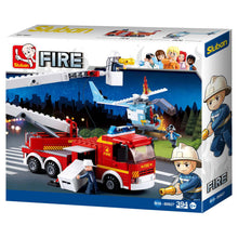 Load image into Gallery viewer, Sluban Fire Truck & Helicopter M38-B0627