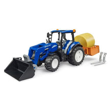 Load image into Gallery viewer, Tractor New Holland T5.210 Con Pala Y Remolque 02187 Bruder
