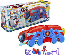 Load image into Gallery viewer, Marvel Spidey and His Amazing Friends Spider Crawl-R 2-in-1 Deluxe Headquarters Playset
