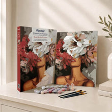 Load image into Gallery viewer, Figured’Art Beauty Behind Flowers Paint by Numbers Gift Box
