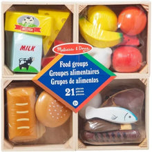 Load image into Gallery viewer, Melissa & Doug Sturdy Wooden Food Set