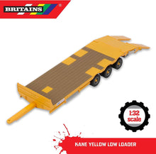 Load image into Gallery viewer, Britains Kane Low Loader (Yellow) 1:32 Scale Model 43254