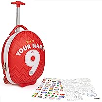 Load image into Gallery viewer, Boppi Tiny Trekker Luggage Case - RED FOOTBALL