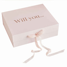 Load image into Gallery viewer, Rose Gold Will You Be My Bridesmaid Box 30cm (W) x 25 cm (D) x 10cm (H)