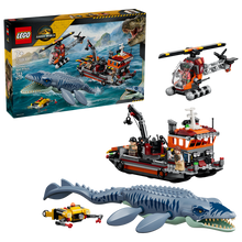 Load image into Gallery viewer, LEGO Jurassic World Mosasaurus Boat Attack 77983