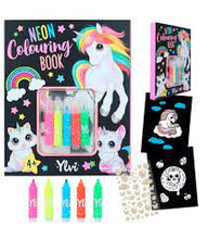 Load image into Gallery viewer, TOPMODEL Ylvi Neon Colouring Book Set