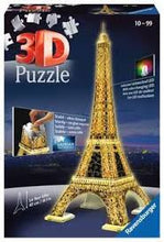 Load image into Gallery viewer, Eiffel Tower 3D Puzzle - Night Edition