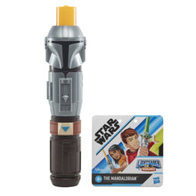 Load image into Gallery viewer, Star Wars Lightsaber Squad The Mandalorian Extendable Orange Lightsaber