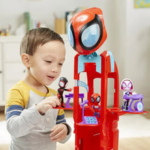 Load image into Gallery viewer, Marvel Spidey and His Amazing Friends Spider Crawl-R 2-in-1 Deluxe Headquarters Playset