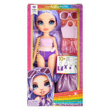 Load image into Gallery viewer, Rainbow High Swim & Style Violet Purple 11'' Doll with Shimmery Wrap