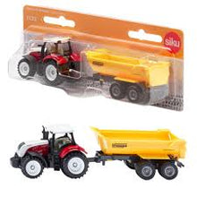 Load image into Gallery viewer, SIKU Steyr Tractor & Krampe Tipping Trailer – Farmyard Adventures
