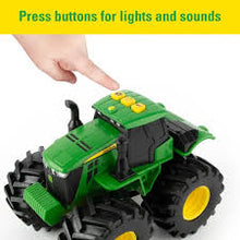 Load image into Gallery viewer, John Deere Monster Treads Tractor with Lights & Sounds
