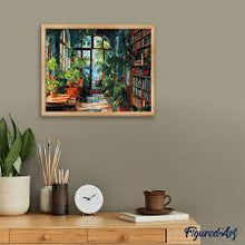Load image into Gallery viewer, Figured’Art Greenhouse Library Paint by Numbers 40 × 50 cm