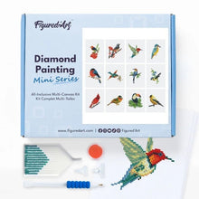 Load image into Gallery viewer, Figured’Art Colourful Birds Paradise Gem Painting Kit