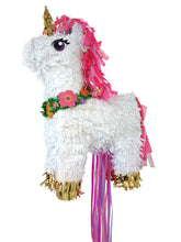 Load image into Gallery viewer, Deluxe Magical Unicorn Pull Pinata Princess Fairytale Girls Mexican Party Game