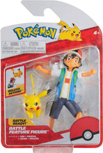 Load image into Gallery viewer, Pikachu/Ash Solid - 4.5" Battle Feature Figure