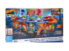 Load image into Gallery viewer, Hot Wheels City Mega Tower Car Wash Playset