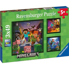 Load image into Gallery viewer, Minecraft Biomes (3 x 49 pc Puzzle)