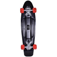 Load image into Gallery viewer, Retro Black Plastic Skateboard 22 Inch