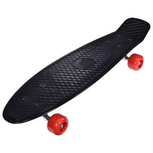 Load image into Gallery viewer, Retro Black Plastic Skateboard 22 Inch