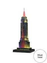 Load image into Gallery viewer, Ravensburger Empire State Building Night Edition 3D Puzzle