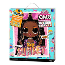 Load image into Gallery viewer, L.O.L. Surprise! O.M.G. World Travel Sunset Fashion Doll with 15 Surprises