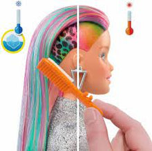Load image into Gallery viewer, BARBIE LEOPARD RAINBOW HAIR DOLL WITH COLOUR CHANGE FEATURE