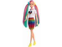 Load image into Gallery viewer, BARBIE LEOPARD RAINBOW HAIR DOLL WITH COLOUR CHANGE FEATURE