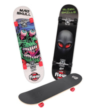 Load image into Gallery viewer, Maple Wood Skateboard 31″ Wooden Mad Skull Alien Skillz Chaser