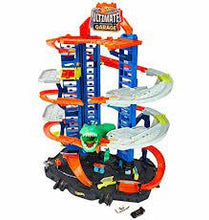 Load image into Gallery viewer, Hot Wheels City Ultimate Garage Track Set with 2 Toy Cars Garage Playset