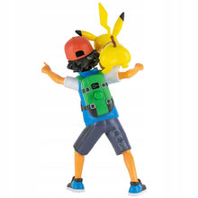 Load image into Gallery viewer, Pikachu/Ash Solid - 4.5" Battle Feature Figure