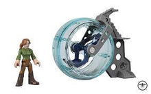 Load image into Gallery viewer, Imaginext Jurassic World CLAIRE & GYROSPHERE Fisher Price Dino figure vehicle