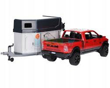 Load image into Gallery viewer, Bruder RAM 2500 Power Wagon with Horse Trailer and Horse