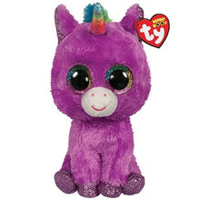 Load image into Gallery viewer, TY Beanie Boos - ROSETTE the Purple Unicorn
