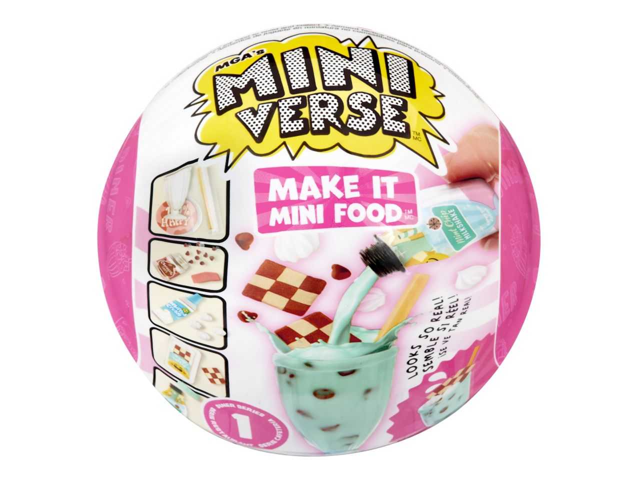  MGA's Miniverse Make It Mini Food Cafe Series 2 Mini  Collectibles, Mystery Blind Packaging, DIY, Resin Play, Replica Food, NOT  Edible, Collectors, 8+(Multi Color) : Toys & Games