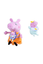 Load image into Gallery viewer, Peppa Pig Mummy Pig with Evie plush toy 33cm
