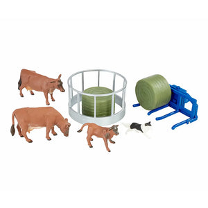 Britains Metallic Olive Green Valtra Playset