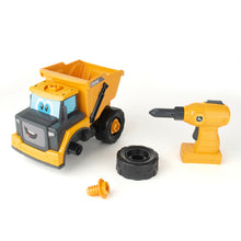 Load image into Gallery viewer, John Deere Build-A-Buddy™ Yellow Dump Truck 2-in-1 Toy with Toy Drill
