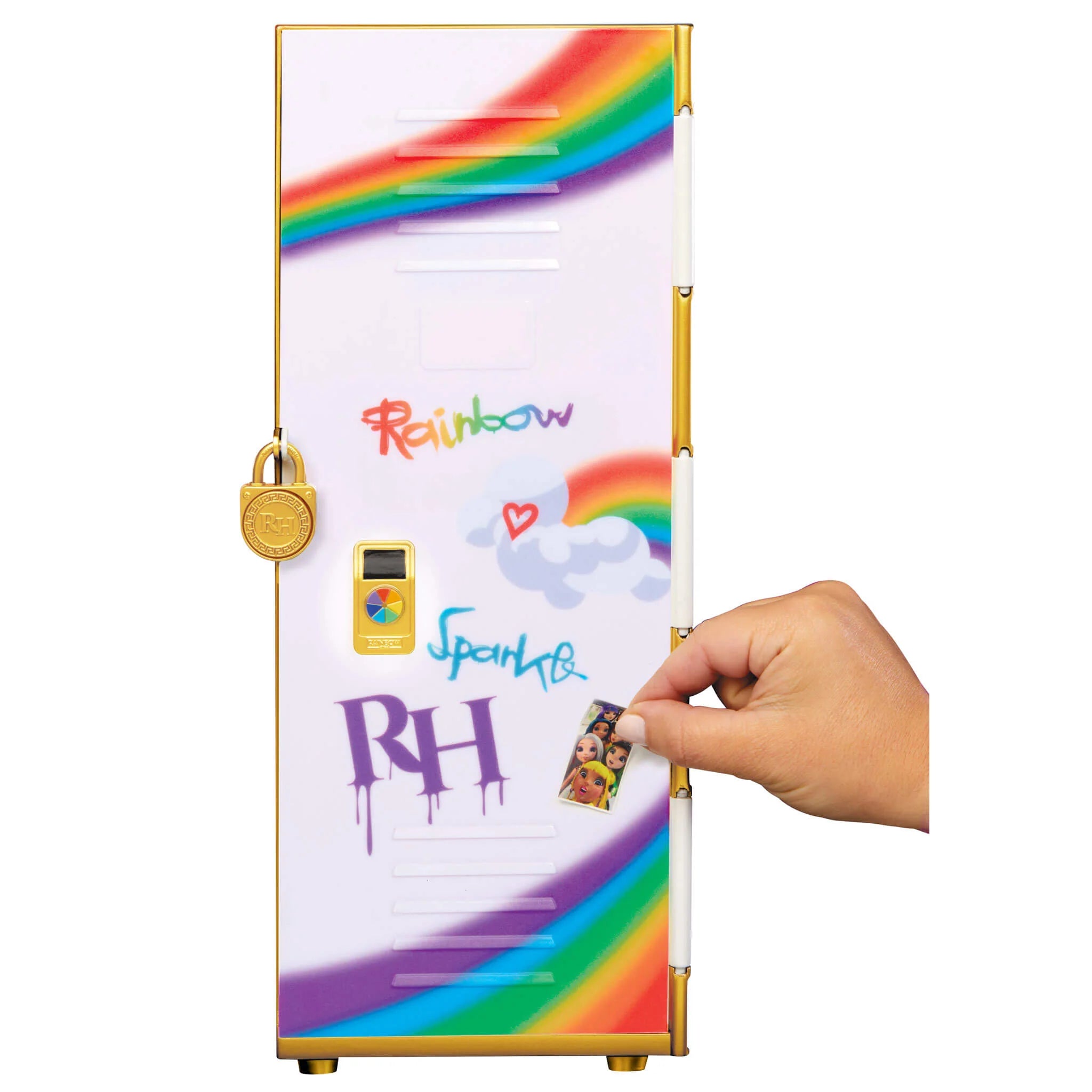 Rainbow High Design & Style Locker Playset with Shelves, Hangers, Accessories,