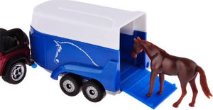 SSiku Super 1651 Bockmann Jeep Wrangler with Horse Trailer Model