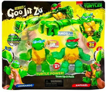 Load image into Gallery viewer, Heroes of Goo Jit Zu Teenage Mutant Ninja Turtles Leonardo &amp; Raphael  2-Pack
