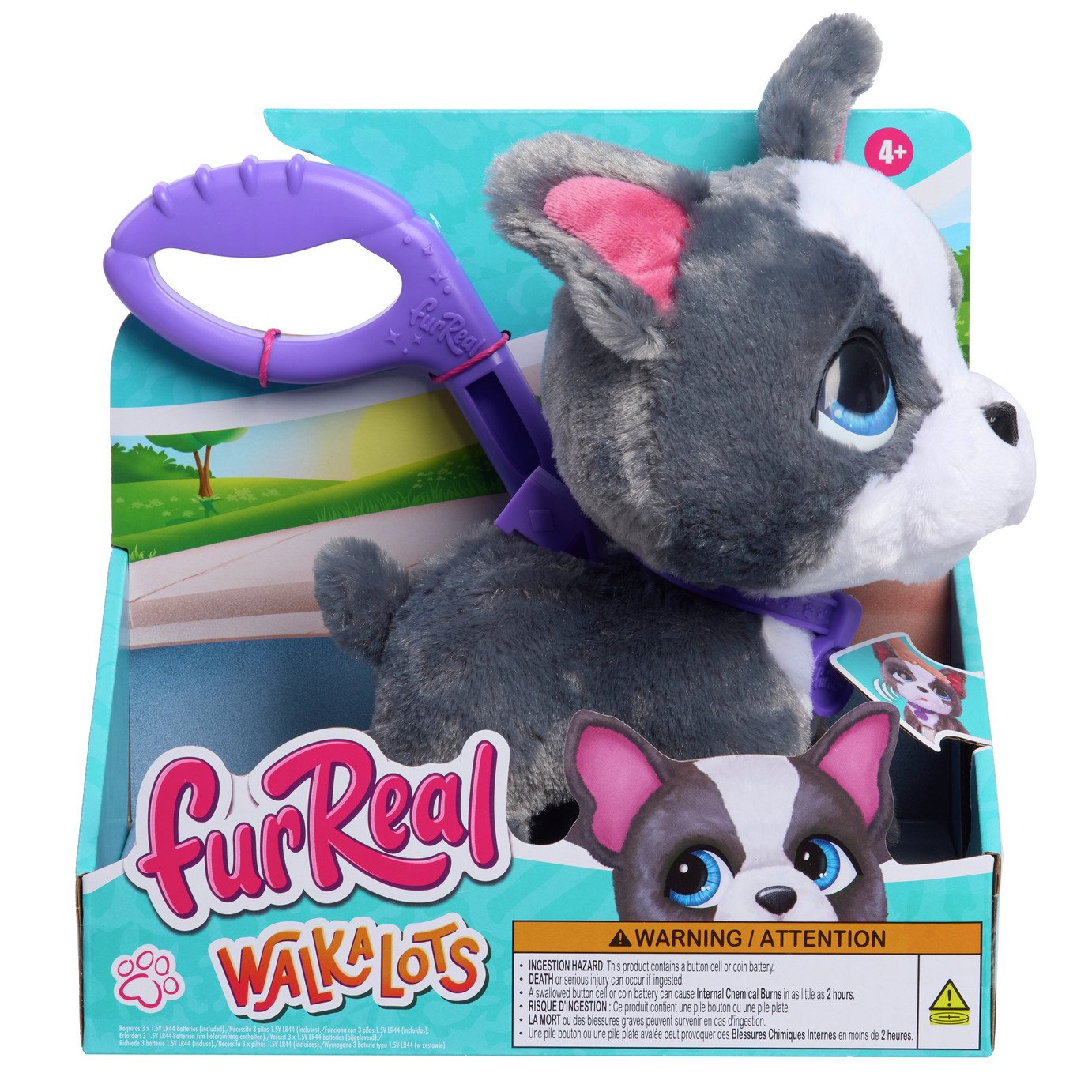 furReal 8 Inch Walk A Lots Frenchie Interactive Soft Toy