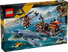 Load image into Gallery viewer, LEGO Jurassic World Mosasaurus Boat Attack 77983
