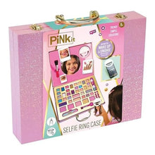 Load image into Gallery viewer, Pink It Selfie Ring Suitcase Makeup Set
