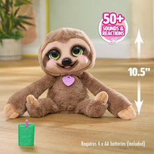 Load image into Gallery viewer, furReal Snuggles the Smiling Sloth Interactive Plush Toy
