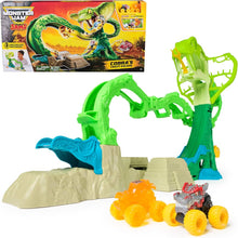 Load image into Gallery viewer, Monster Jam Mini Jams Cobra's Crazy Escape Playset
