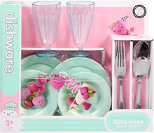 Load image into Gallery viewer, Little Tikes Sweet Spaces Dishware Set, Sea Foam
