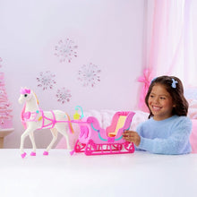 Load image into Gallery viewer, Barbie in The Nutcracker Land of Sweets Horse &amp; Sled
