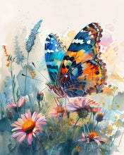 Load image into Gallery viewer, Figured’Art Diamond Painting - Butterfly and Flowers
